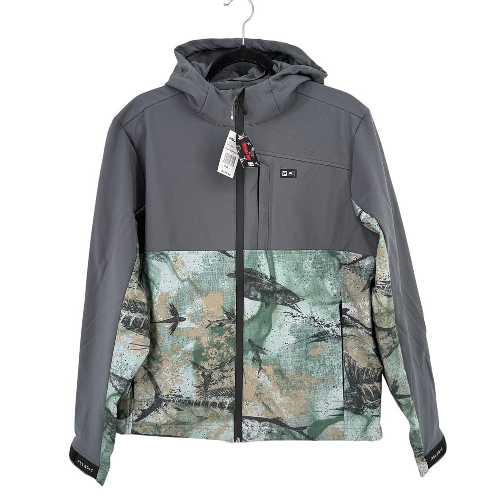 Pelagic Dropshot PolarTek Open Seas Jacket Womens Sz Large GYO Taku Dwight Hwang